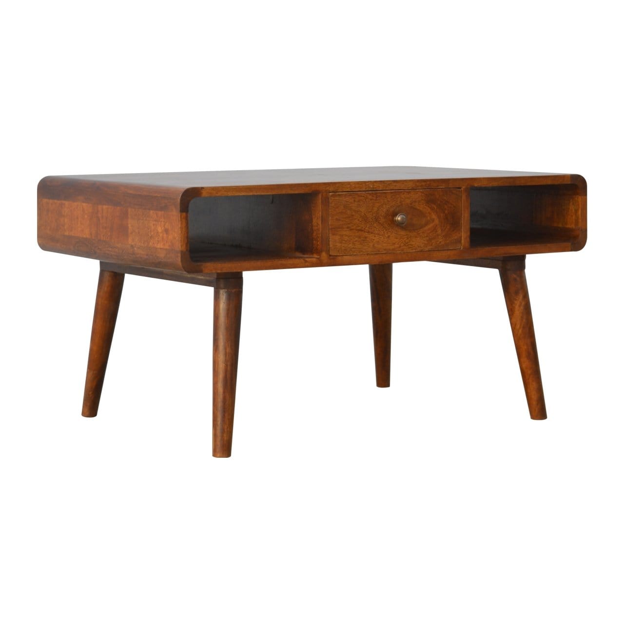 Curved Chestnut Coffee Table - Artisan Furniture