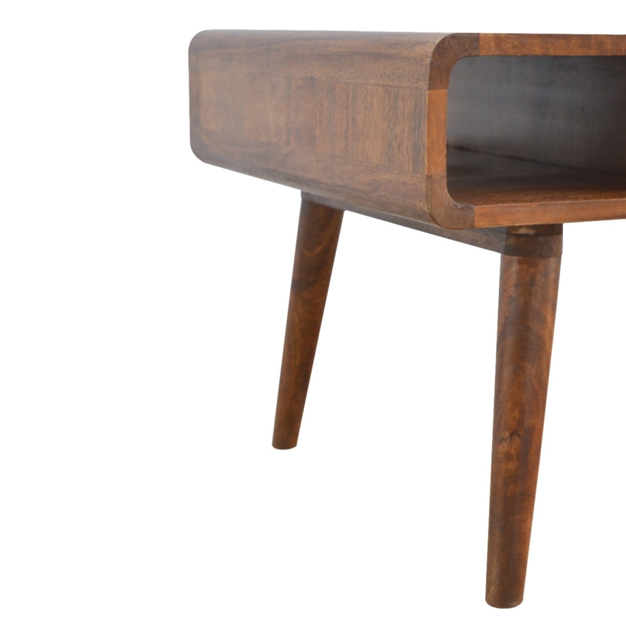 Curved Chestnut Coffee Table - Artisan Furniture