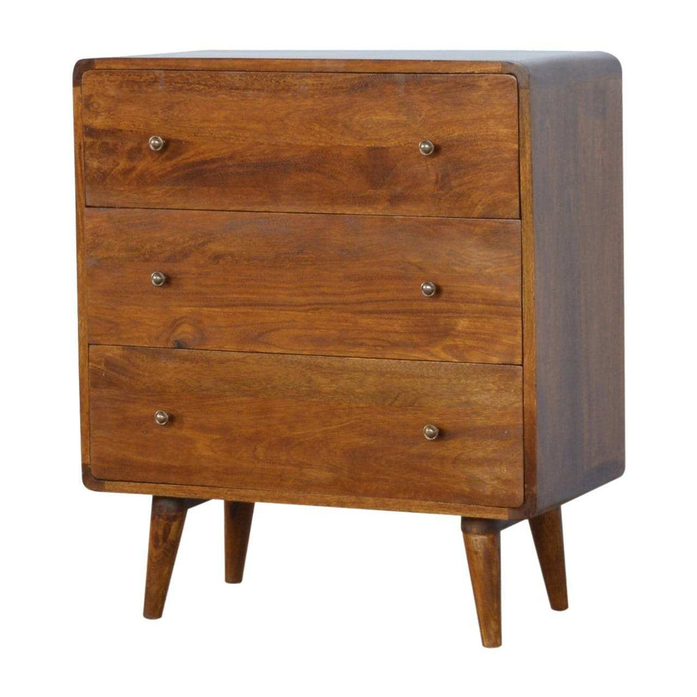 Curved Chestnut Chest - Artisan Furniture - Flyclothing LLC