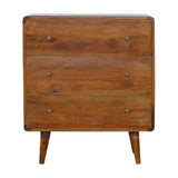 Curved Chestnut Chest - Artisan Furniture