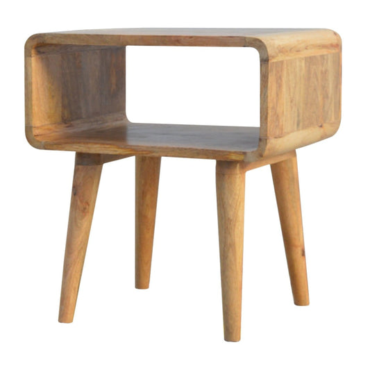 Curved Open Bedside - Artisan Furniture