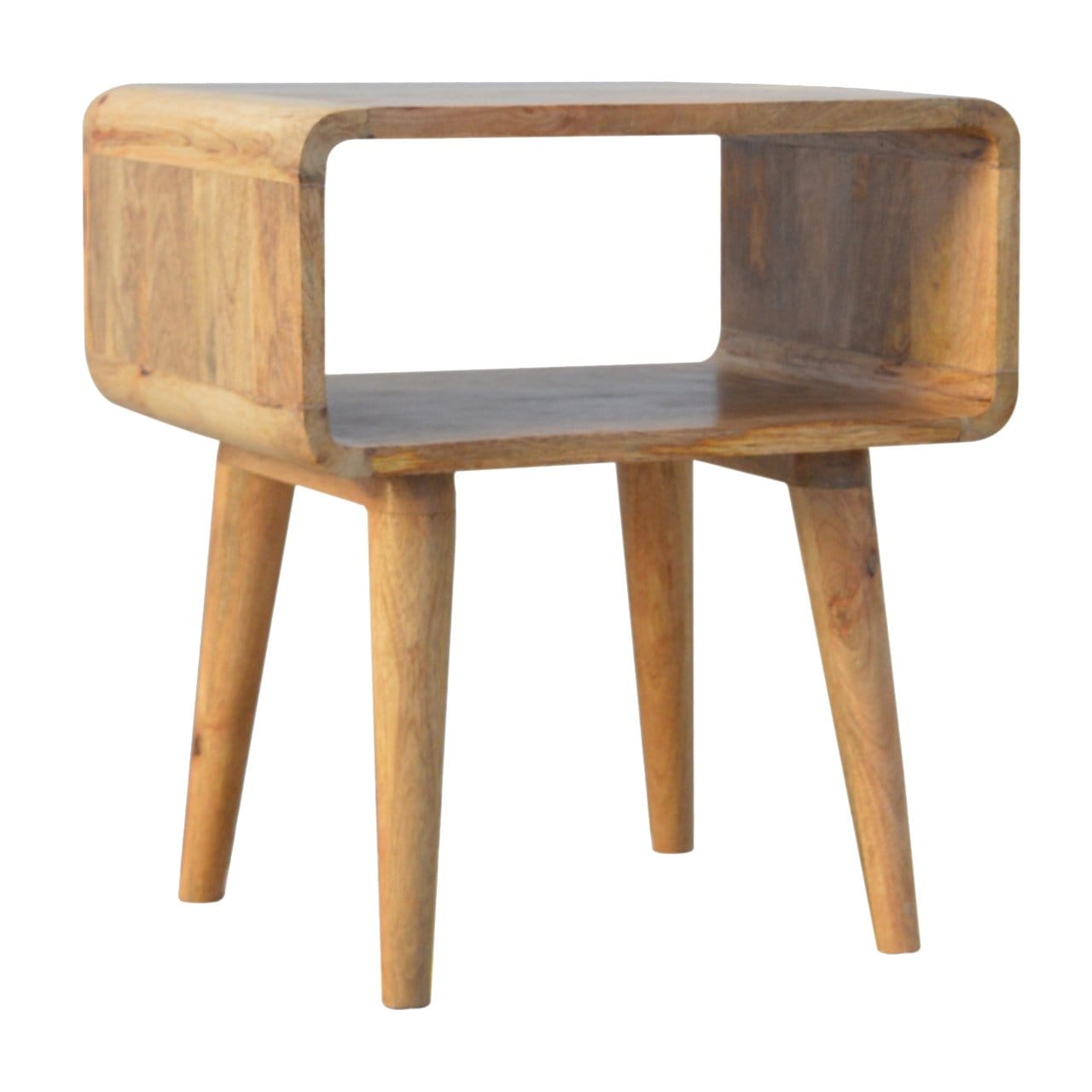 Curved Open Bedside - Artisan Furniture