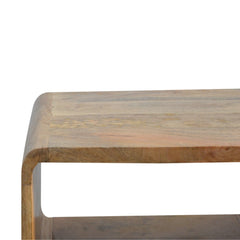 Curved Open Bedside - Artisan Furniture