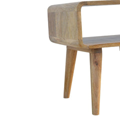 Curved Open Bedside - Artisan Furniture