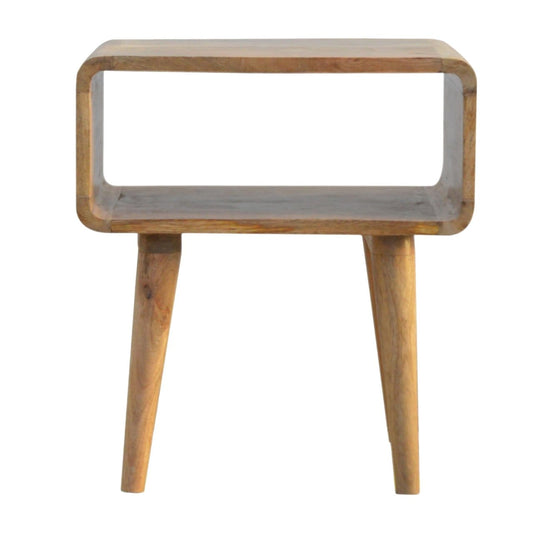 Curved Open Bedside - Artisan Furniture