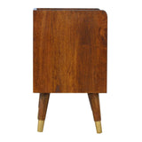 Manila Gold One Drawer Bedside - Artisan Furniture - Flyclothing LLC