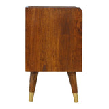 Manila Gold One Drawer Bedside - Artisan Furniture - Flyclothing LLC