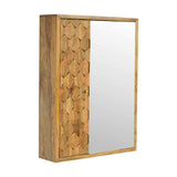 Pineapple Carved Mirror Cabinet - Artisan Furniture - Flyclothing LLC