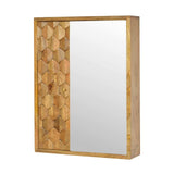 Pineapple Carved Mirror Cabinet - Artisan Furniture - Flyclothing LLC