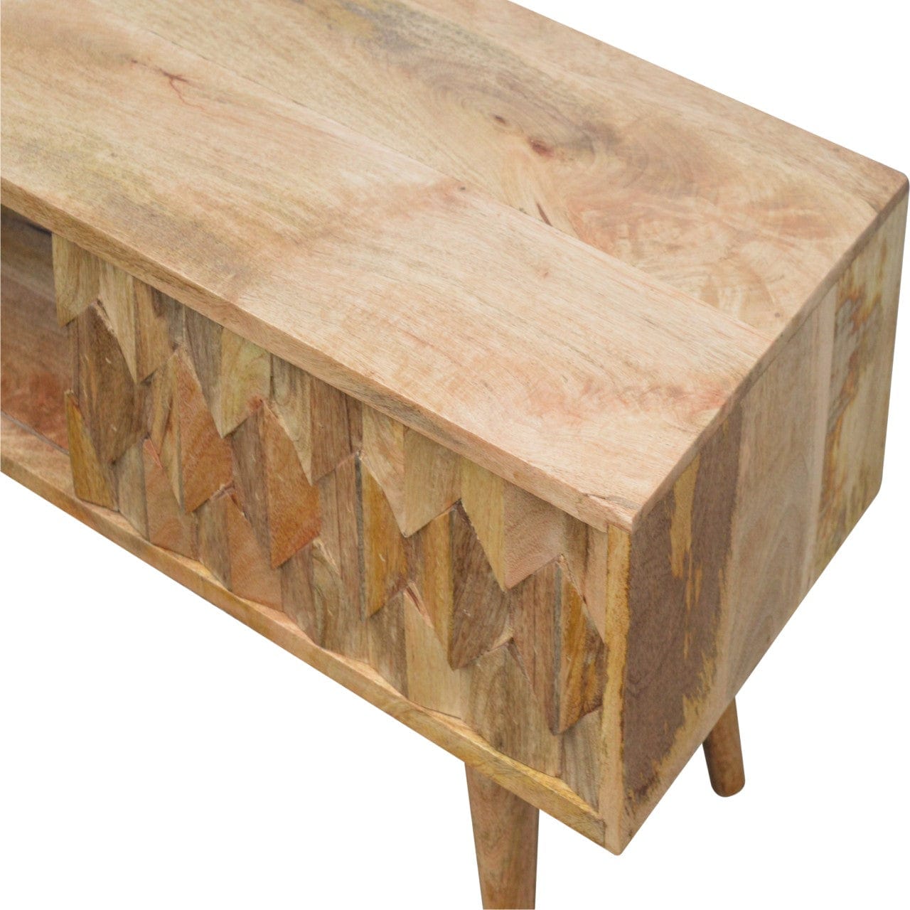 Pineapple Carve Sliding Media Unit - Artisan Furniture
