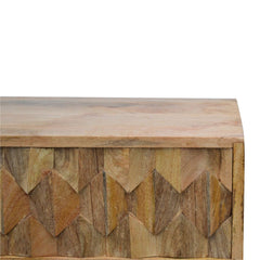 Pineapple Carve Sliding Media Unit - Artisan Furniture