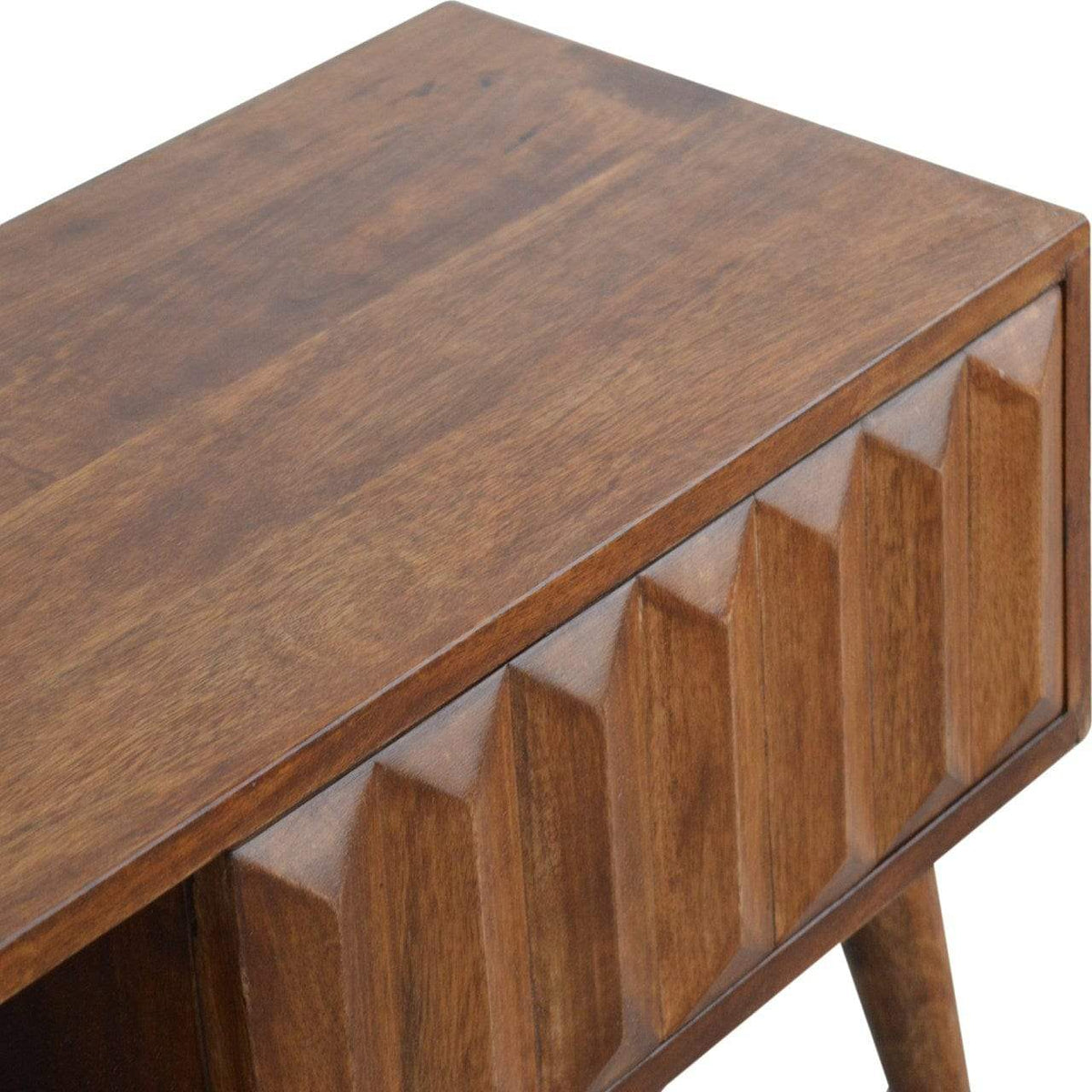 Chestnut Prism Sliding Media Unit - Artisan Furniture - Flyclothing LLC
