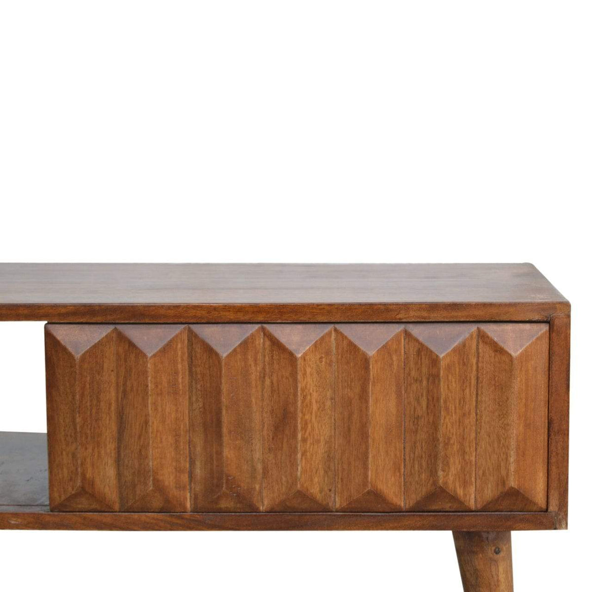 Chestnut Prism Sliding Media Unit - Artisan Furniture - Flyclothing LLC