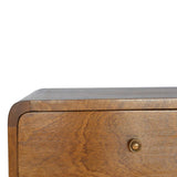Floating Curved Chestnut Bedside - Artisan Furniture - Flyclothing LLC
