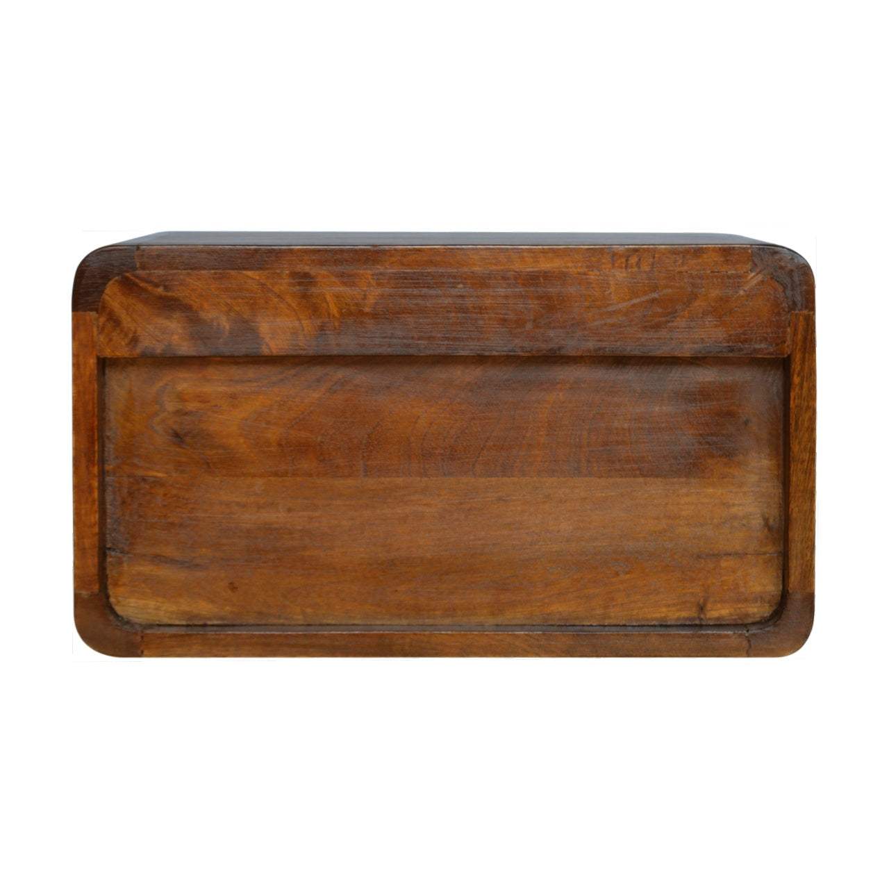 Floating Curved Chestnut Bedside - Artisan Furniture - Flyclothing LLC