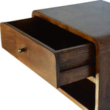 Chestnut Curve Floating Bedside - Artisan Furniture - Flyclothing LLC