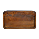 Chestnut Curve Floating Bedside - Artisan Furniture - Flyclothing LLC