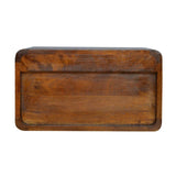 Chestnut Curve Floating Bedside - Artisan Furniture - Flyclothing LLC