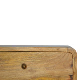 Oak-ish 2 Drawer Floating Bedside - Artisan Furniture