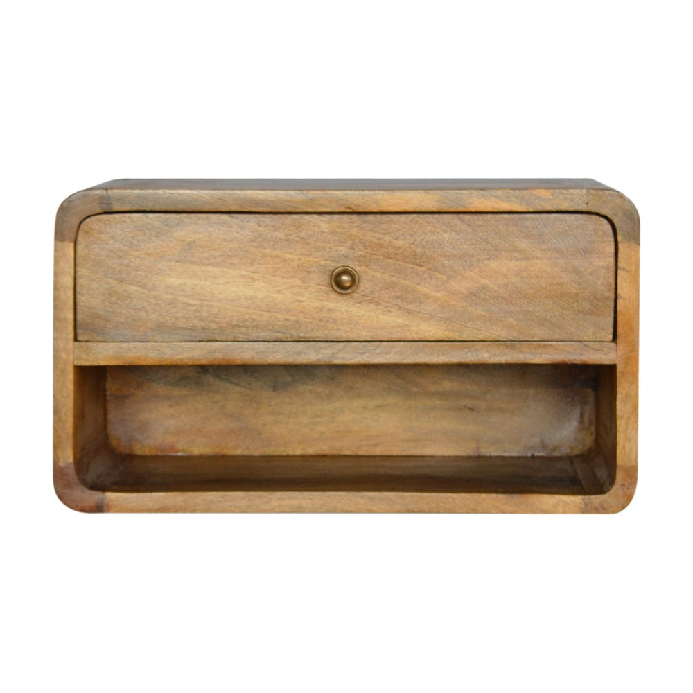 Floating Curve Open Slot Bedside - Artisan Furniture