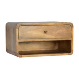Floating Curve Open Slot Bedside - Artisan Furniture - Flyclothing LLC