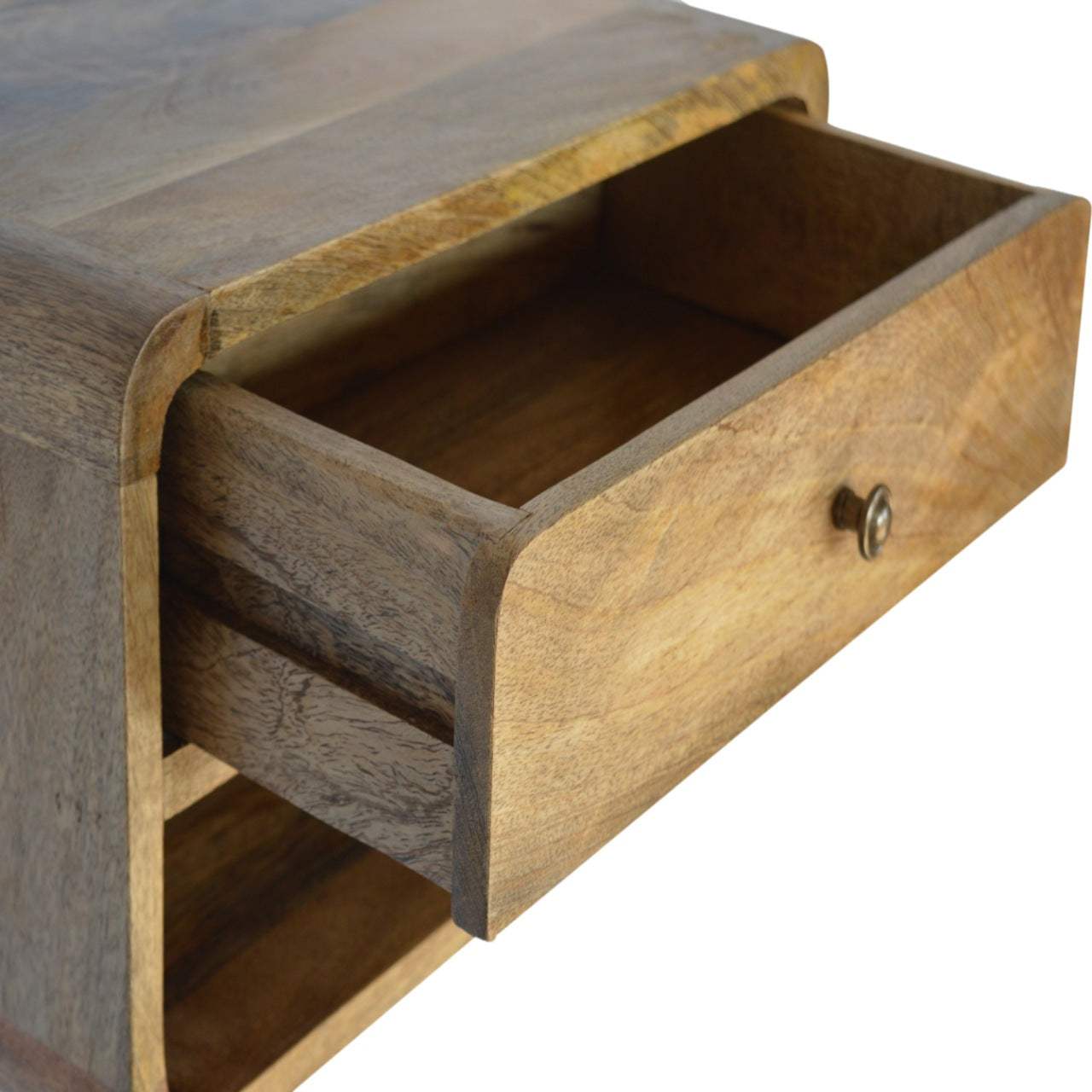 Floating Curve Open Slot Bedside - Artisan Furniture - Flyclothing LLC