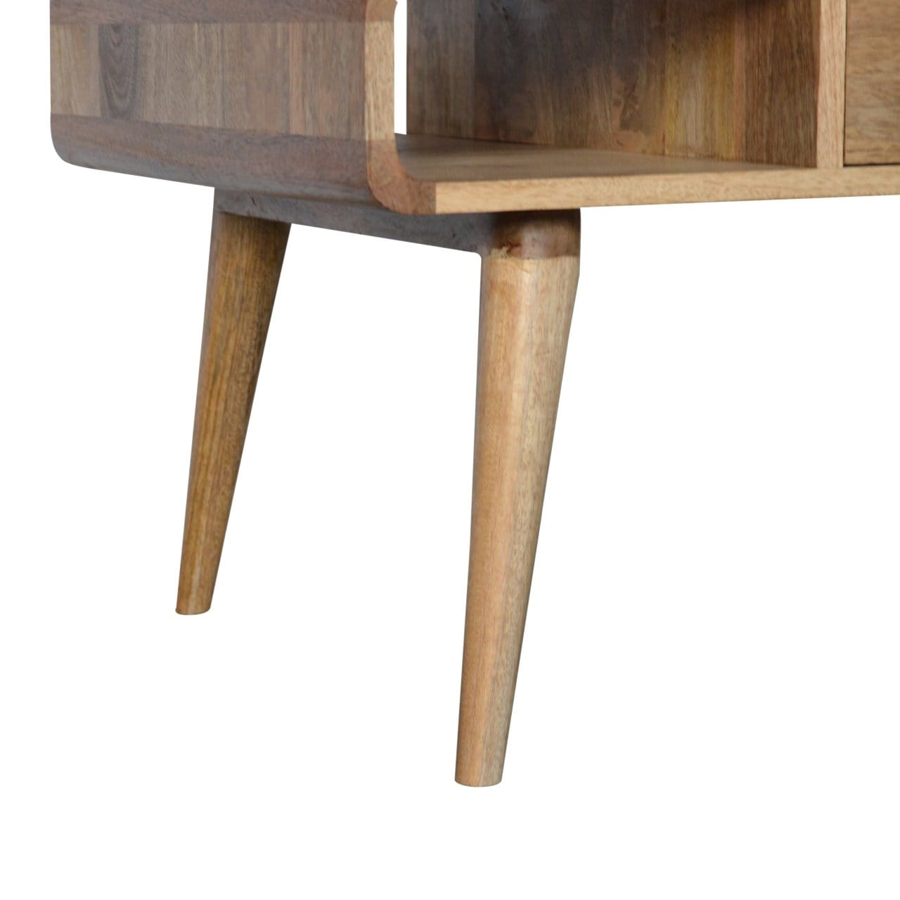 Curved Oak-ish Coffee Table - Artisan Furniture