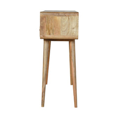 Curved Oak-ish Console Table - Artisan Furniture