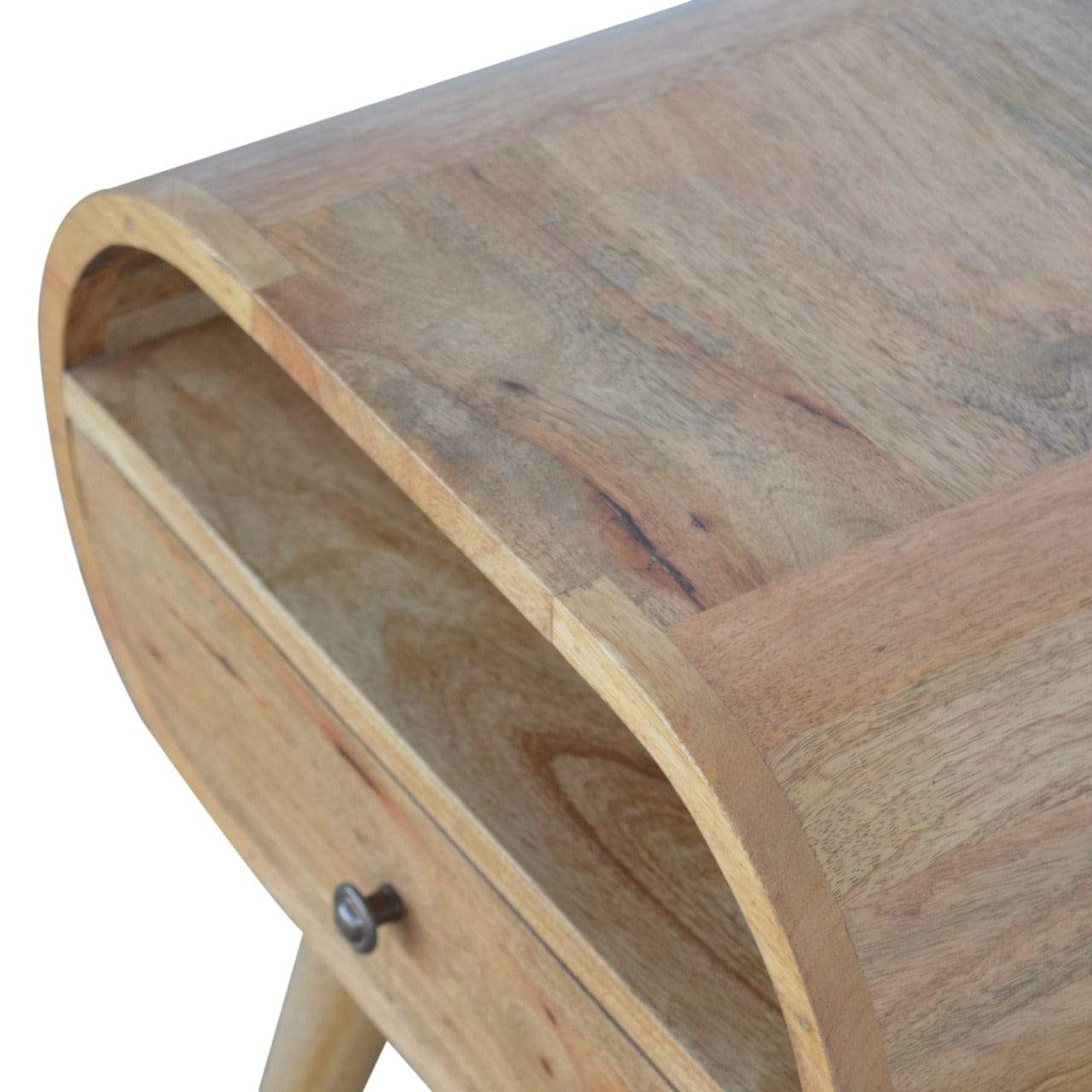 Circular Open Slot Bedside - Artisan Furniture - Flyclothing LLC