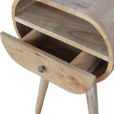 Circular Open Slot Bedside - Artisan Furniture - Flyclothing LLC