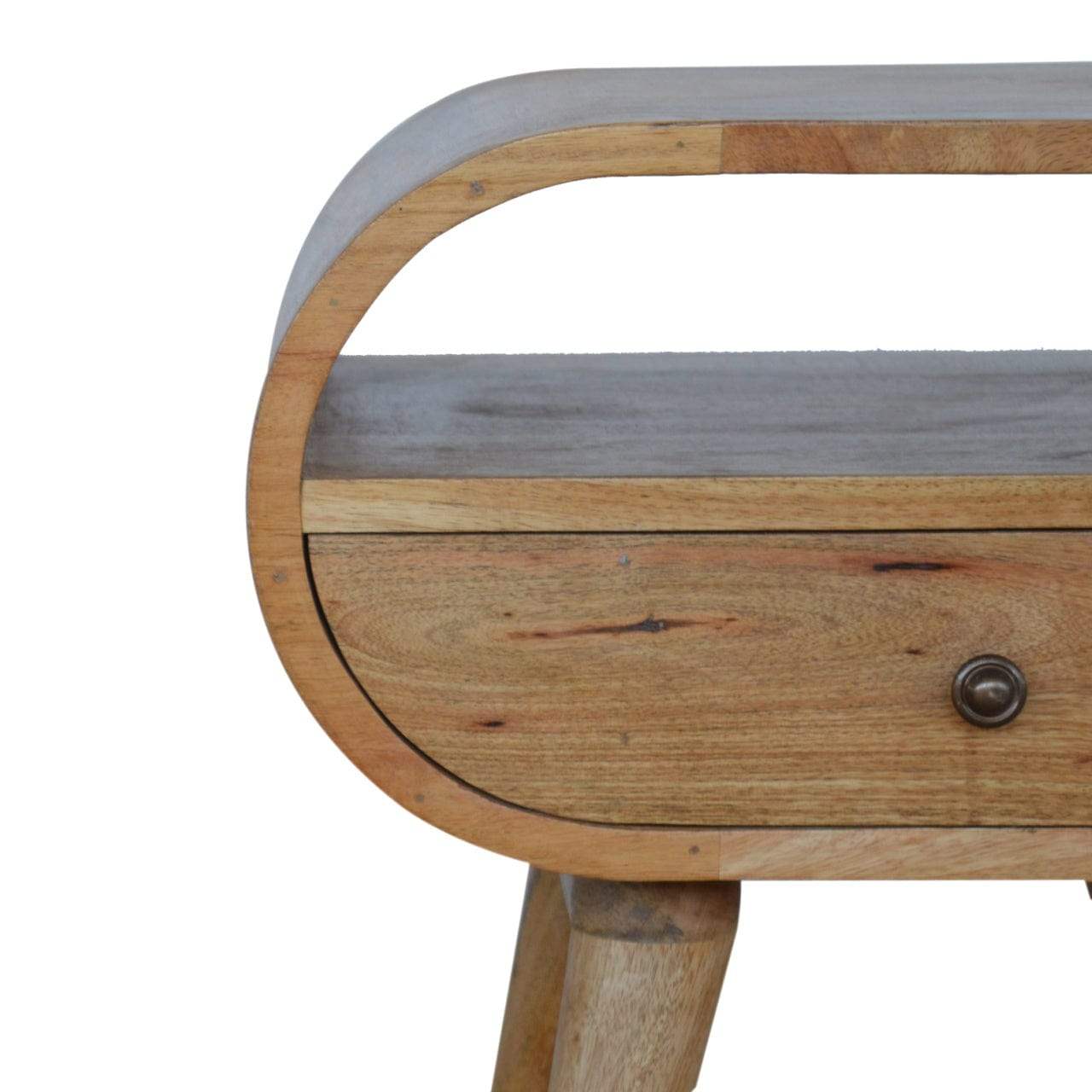 Circular Open Slot Bedside - Artisan Furniture - Flyclothing LLC