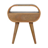 Circular Open Slot Bedside - Artisan Furniture - Flyclothing LLC