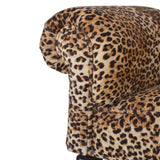 Leopard Print Velvet Bench - Artisan Furniture - Flyclothing LLC