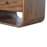 Artisan Chestnut Curve 2 Drawer Nightsand - Artisan Furniture - Flyclothing LLC