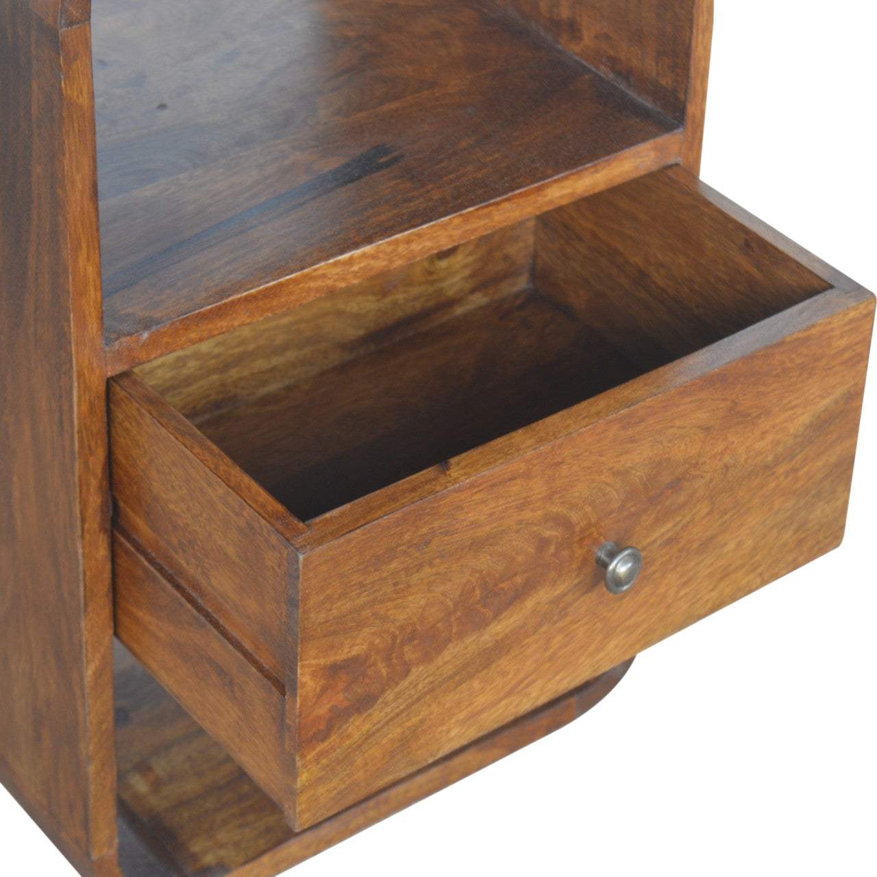 Artisan Chestnut Curve 2 Drawer Nightsand - Artisan Furniture - Flyclothing LLC