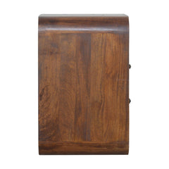 Artisan Chestnut Curve 2 Drawer Nightsand - Artisan Furniture