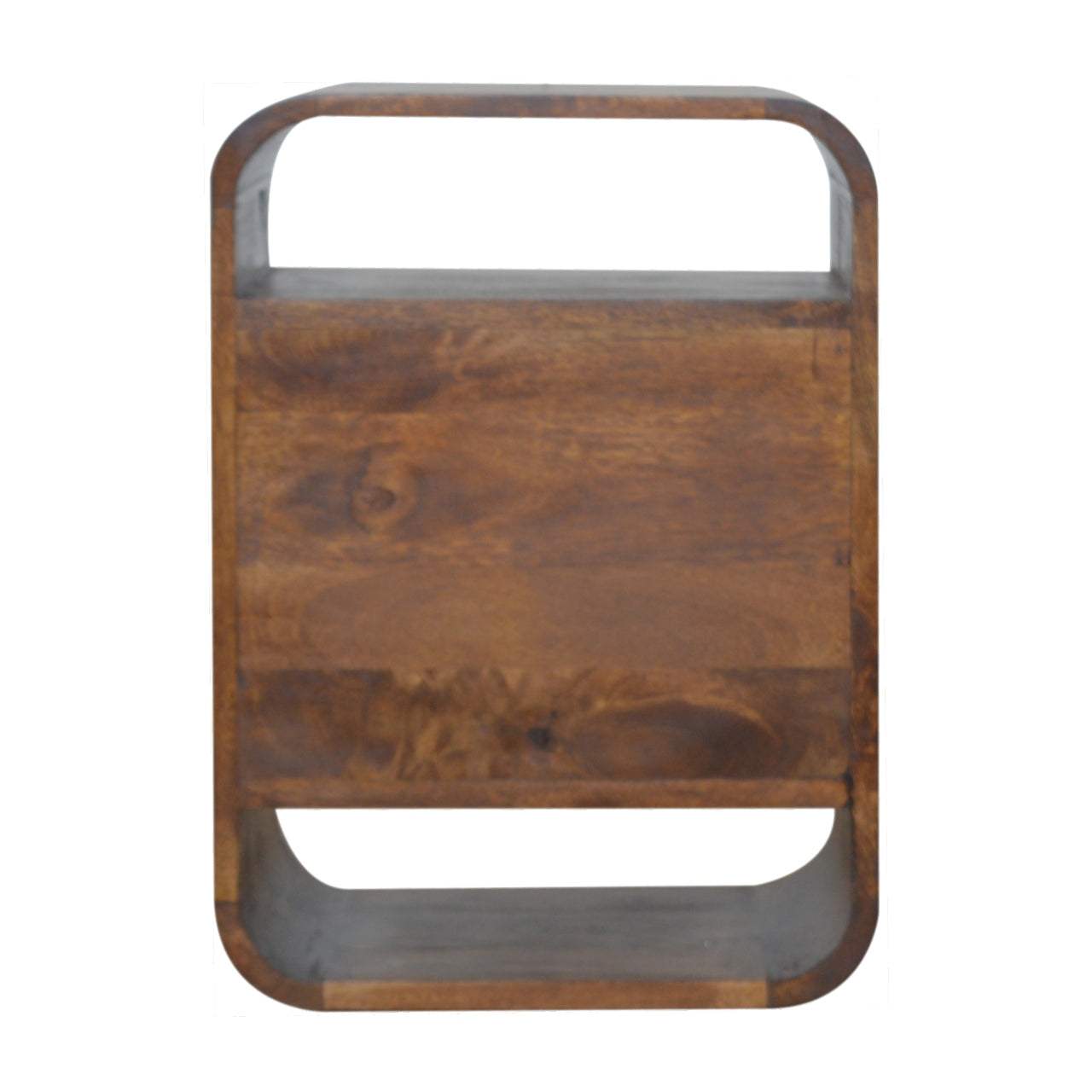 Artisan Chestnut Curve 2 Drawer Nightsand - Artisan Furniture - Flyclothing LLC