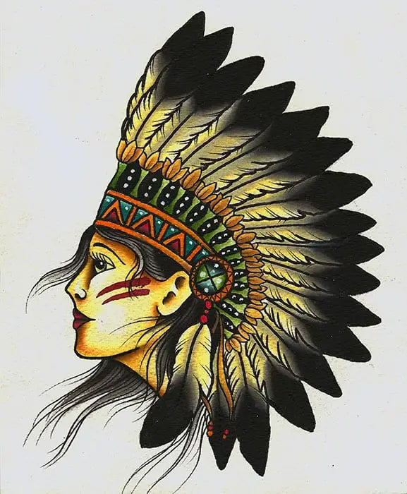 Black Market Art Company Indian Print - Black Market Art Company - Flyclothing LLC