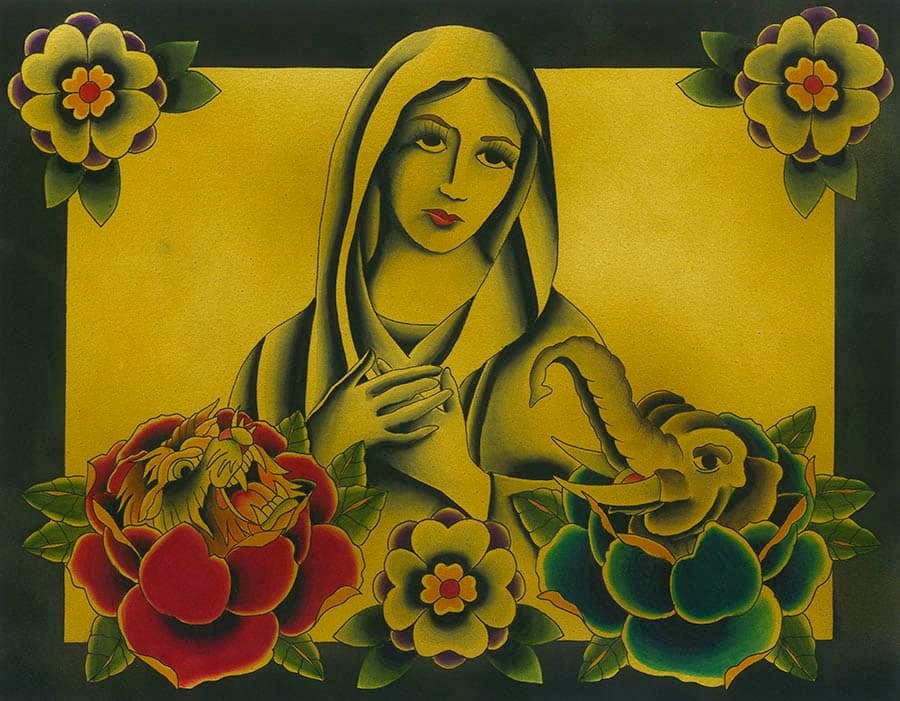 Black Market Art Company Traditional Madonna Print