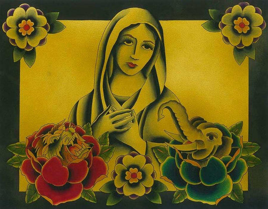 Black Market Art Company Traditional Madonna Print - Black Market Art Company - Flyclothing LLC