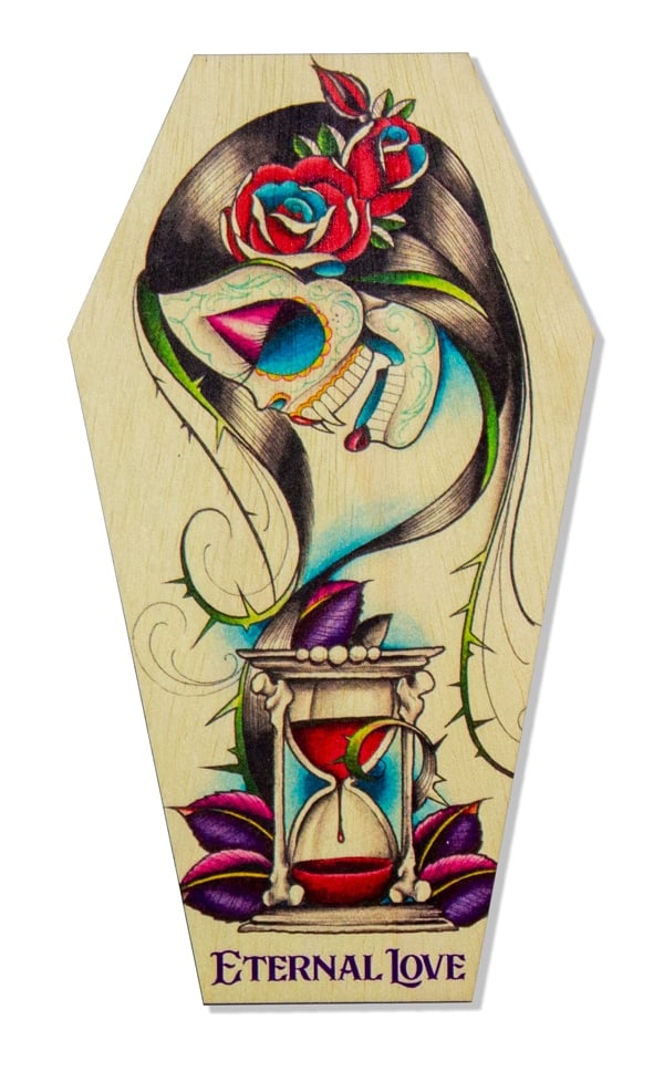 Black Market Art Company Eternal Love & Wood Refrigerator Magnet Print