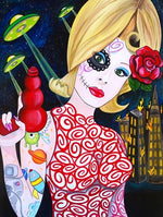 Black Market Art Company Martian Girl Print