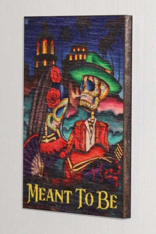 Black Market Art Company Meant To Be & Wood Refrigerator Magnet Print - Black Market Art Company - Flyclothing LLC