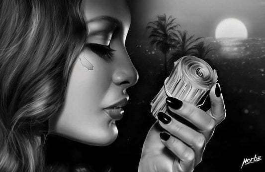 Black Market Art Company Money Roll Print - Black Market Art Company - Flyclothing LLC