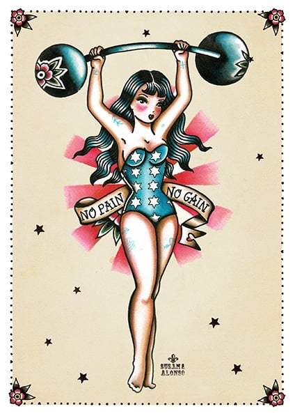 Black Market Art Company No Pain No Gain Print - Black Market Art Company - Flyclothing LLC
