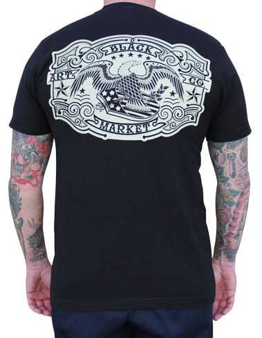 Black Market Art Company Proud Eagle Men's T-Shirt - Black Market Art Company - Flyclothing LLC