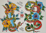 Black Market Art Company Snake Flash Print