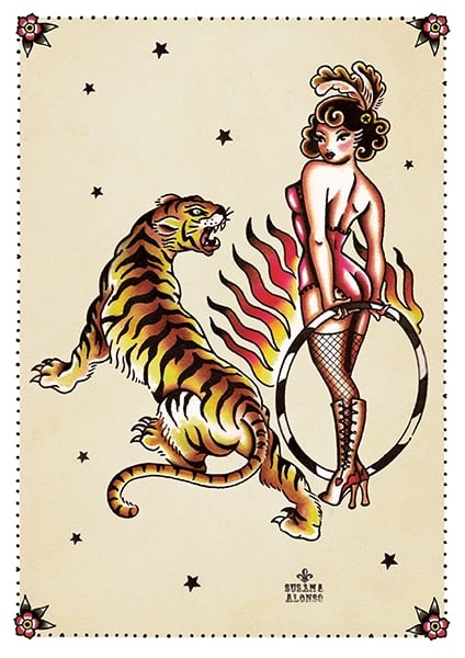 Black Market Art Company Tiger Tiger Print