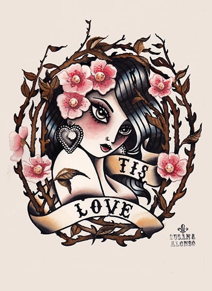 Black Market Art Company Tis Love Print