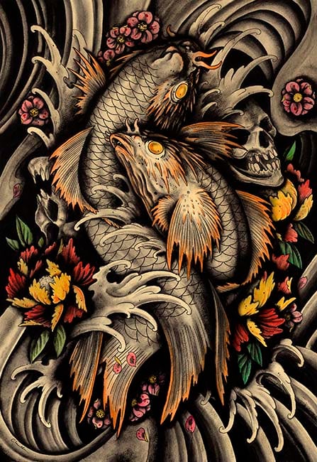 Black Market Art Company Transition of Life Print